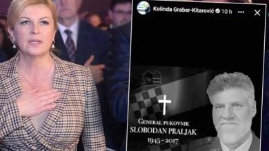 Photo of NOVA BRUKA HRVATSKE PREDSJEDNICE: Pogledajte kako je Kolinda odala počast ZLOČINCU Praljku na facebooku